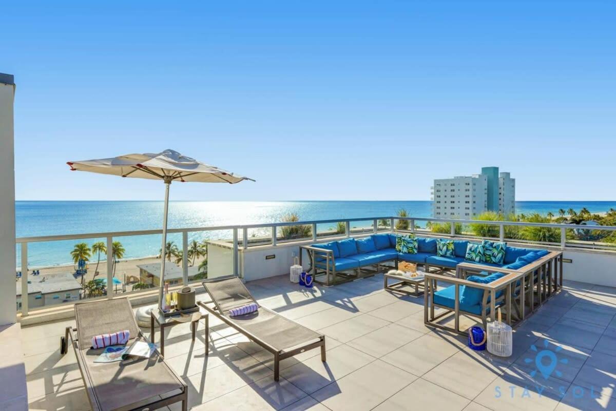 Rooftop Pool - Balcony - Hollywood Beach Broad - Walk Exteriör bild