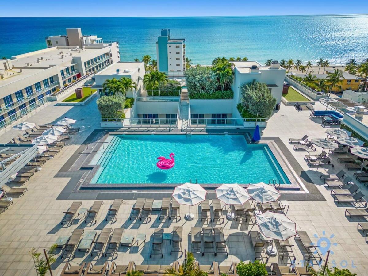 Rooftop Pool - Balcony - Hollywood Beach Broad - Walk Exteriör bild